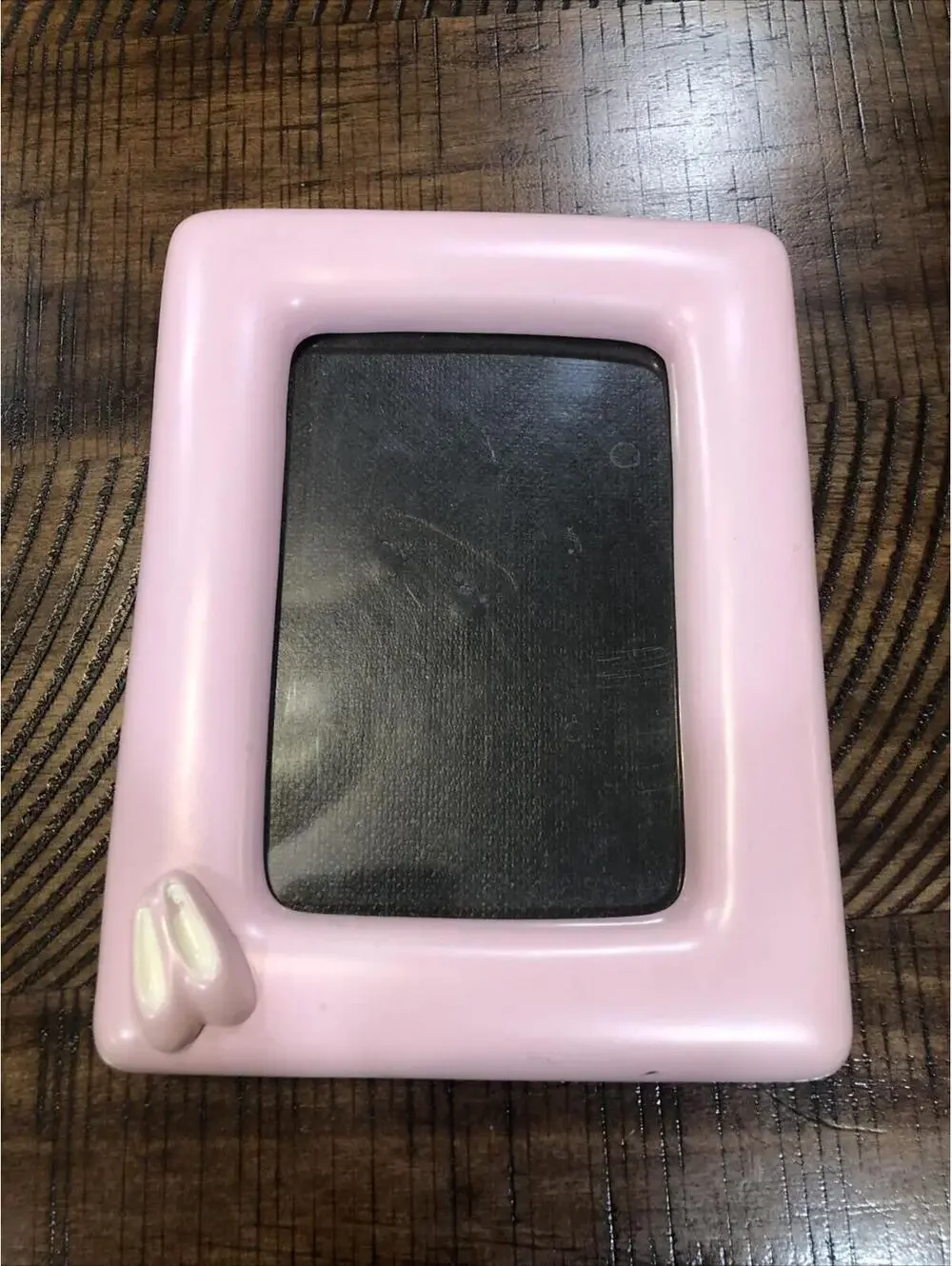 Vtg Pink ceramic‎ Photo frame with pink shoes 4